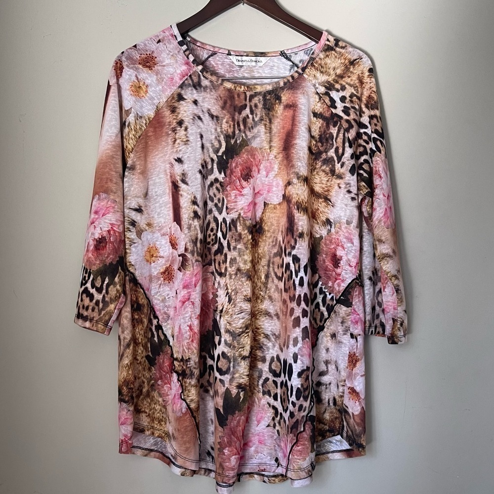 Draper’s and Damon’s | Floral and Animal Print | XL